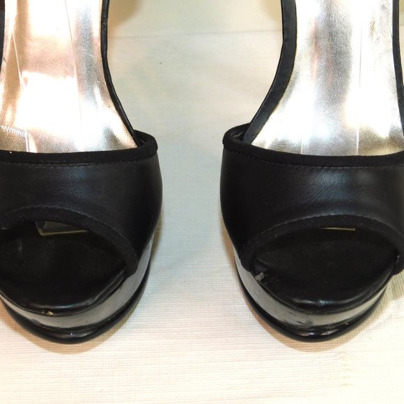 Bakers Shoes Bakers Black Darline High Heel Ankle Wrap Sandals Size